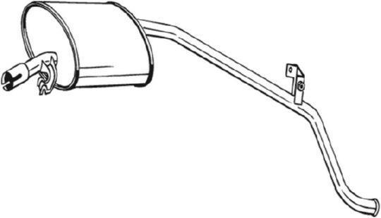 Silencieux arrière (Pot d'échappement) BOSAL ref. 278-075