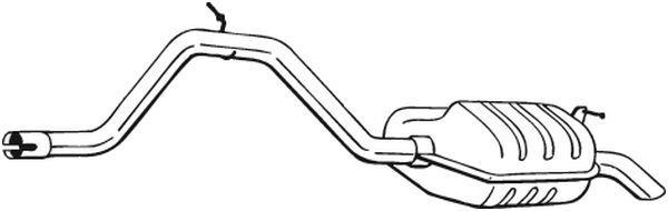 Silencieux arrière (Pot d'échappement) BOSAL ref. 278-091