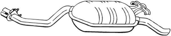 Silencieux arrière (Pot d'échappement) BOSAL ref. 278-209