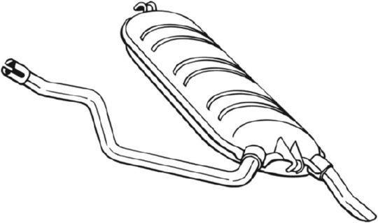 Silencieux arrière (Pot d'échappement) BOSAL ref. 278-239