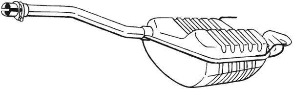 Silencieux arrière (Pot d'échappement) BOSAL ref. 278-397