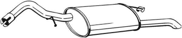 Silenciador trasero BOSAL ref. 278-583