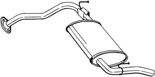 Silencieux arrière (Pot d'échappement) BOSAL ref. 278-603