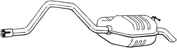 Silencieux arrière (Pot d'échappement) BOSAL ref. 278-857