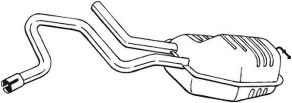Silencieux arrière (Pot d'échappement) BOSAL ref. 278-965