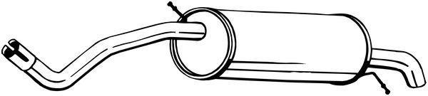 Silenciador trasero BOSAL ref. 278-999