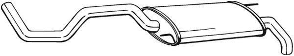 Silenciador trasero BOSAL ref. 278-101