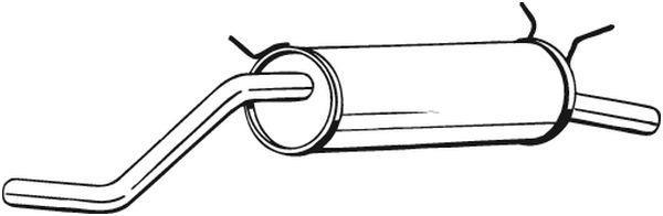 Silenciador trasero BOSAL ref. 279-155