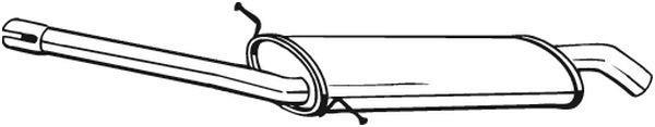 Silenciador central BOSAL ref. 279-165