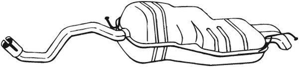 Silenciador trasero BOSAL ref. 279-111