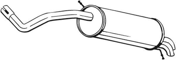 Silencieux arrière (Pot d'échappement) BOSAL ref. 279-537