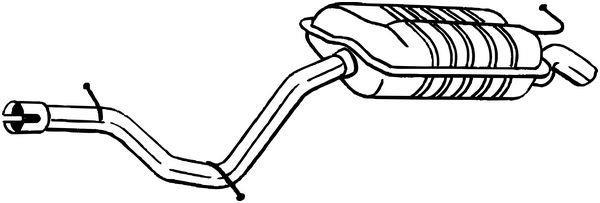 Silencieux arrière (Pot d'échappement) BOSAL ref. 279-615