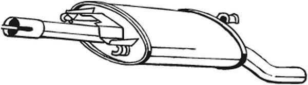 Silencieux arrière (Pot d'échappement) BOSAL ref. 279-653