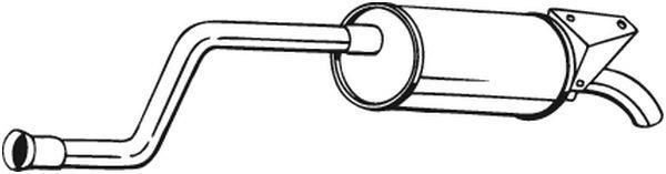 Silencieux arrière (Pot d'échappement) BOSAL ref. 279-953
