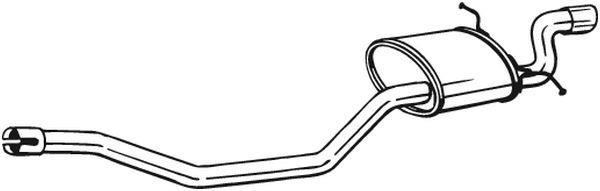 Silencieux arrière (Pot d'échappement) BOSAL ref. 280-197