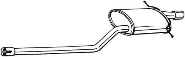 Silencieux arrière (Pot d'échappement) BOSAL ref. 280-241