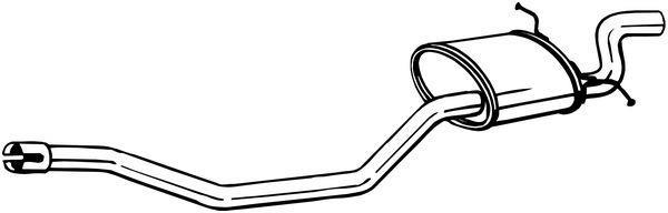 Silencieux arrière (Pot d'échappement) BOSAL ref. 280-253