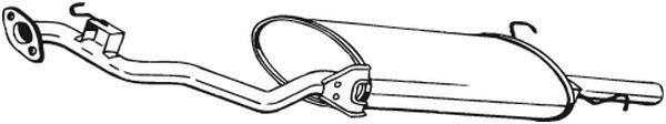 Silenciador trasero BOSAL ref. 279-027