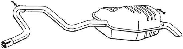 Silenciador trasero BOSAL ref. 280-865