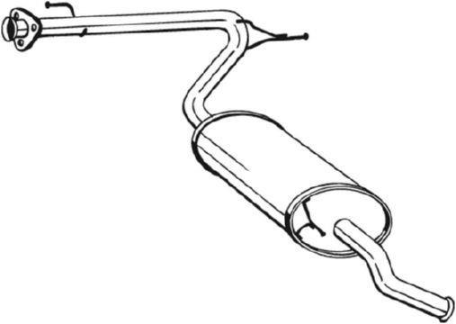 Silencieux arrière (Pot d'échappement) BOSAL ref. 281-093