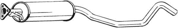 Silencieux central (Intermédiaire) BOSAL ref. 281-145