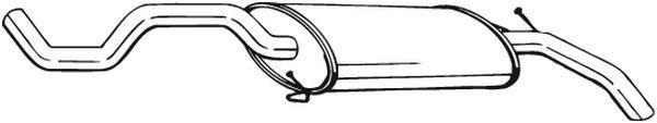Silencieux arrière (Pot d'échappement) BOSAL ref. 281-377