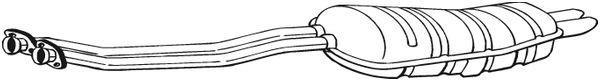 Silenciador trasero BOSAL ref. 282-215