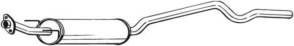 Silencieux central (Intermédiaire) BOSAL ref. 282-315