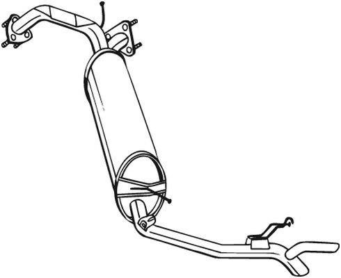 Silenciador trasero BOSAL ref. 282-975
