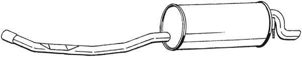 Silencieux arrière (Pot d'échappement) BOSAL ref. 283-139