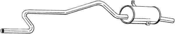 Silenciador trasero BOSAL ref. 283-701