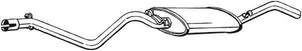 Silenciador trasero BOSAL ref. 285-307