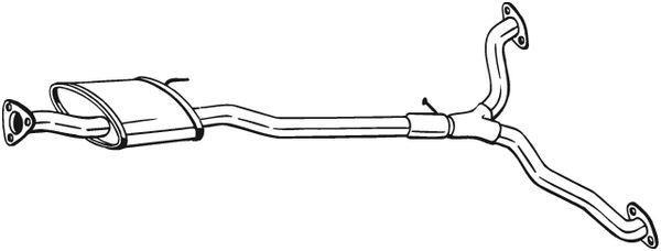 Silencieux central (Intermédiaire) BOSAL ref. 285-387