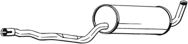 Silenciador central BOSAL ref. 285-943