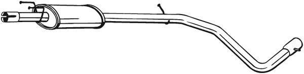 Silencieux central (Intermédiaire) BOSAL ref. 286-115