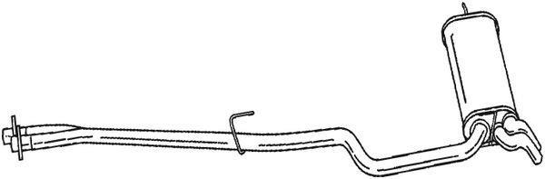 Silencieux arrière (Pot d'échappement) BOSAL ref. 288-119