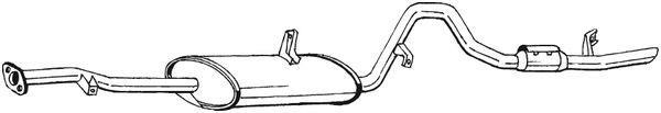 Silencieux arrière (Pot d'échappement) BOSAL ref. 289-775