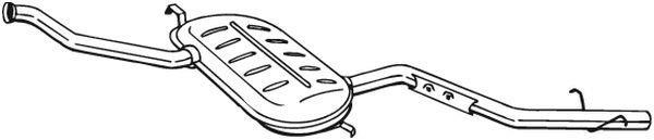 Silenciador trasero BOSAL ref. 290-517