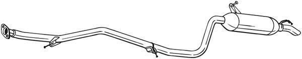 Silenciador trasero BOSAL ref. 291-013