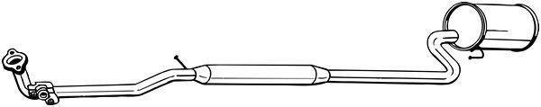 Silenciador trasero BOSAL ref. 292-023