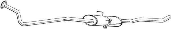 Silencieux arrière (Pot d'échappement) BOSAL ref. 292-223