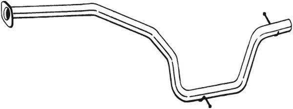 Tuyau d'échappement (Tuyau d'échappement) BOSAL 900-033