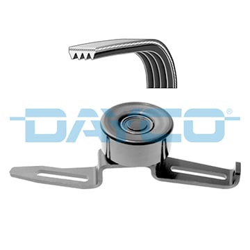 Courroie Accessoire DAYCO 4PK812 - Compatible Citroën, Pièce De Rechange Pour Alternateur, Direction Assistée, Etc.