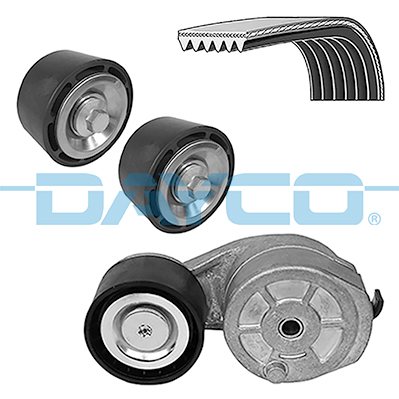 Kit de courroie d'accessoire (Courroie d’alternateur) DAYCO KPV198HD