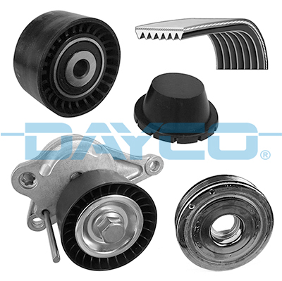 Kit de courroie d'accessoire (Courroie d’alternateur) DAYCO KPV245