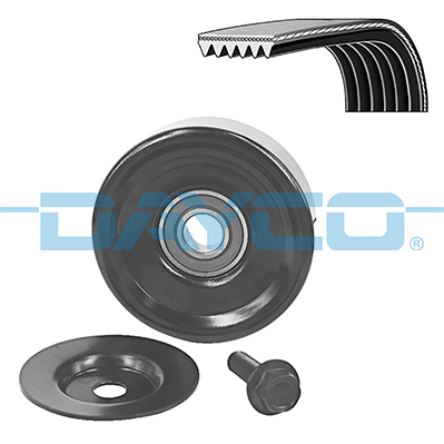 Kit de courroie d'accessoire (Courroie d’alternateur) DAYCO  ref. KPV404
