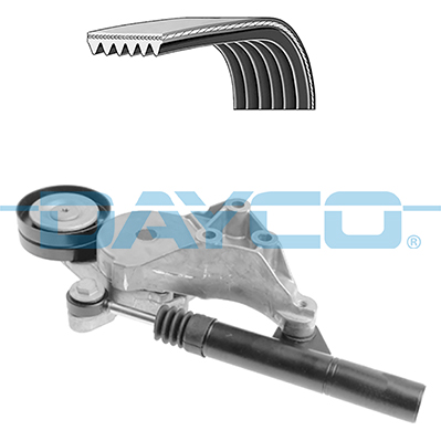 Kit de courroie d'accessoire (Courroie d’alternateur) DAYCO ref. KPV522