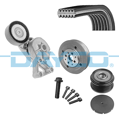 Kit de correias trapezoidais estriadas DAYCO  ref. KPV711