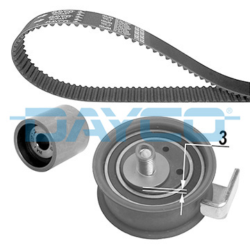 Kit de distribution (Kit courroie de distribution) DAYCO ref. KTB443