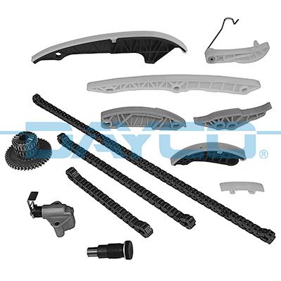 Jeu de distribution à chaînes (Kit chaîne de distribution) DAYCO  ref. KTC1186
